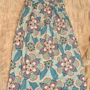 Floral Patterned Skirt - Multicolor